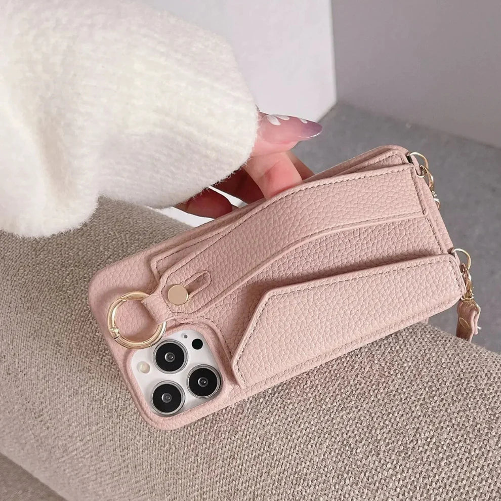 Aurelia Vegan Leather Crossbody Phone Case