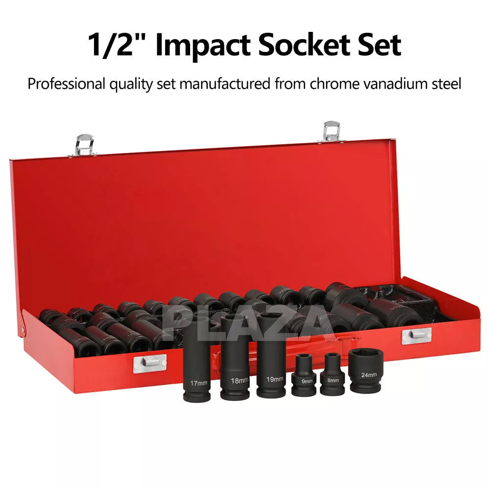 Deep Impact Socket 8-32MM Tool Set Metric Garage Workshop Tools