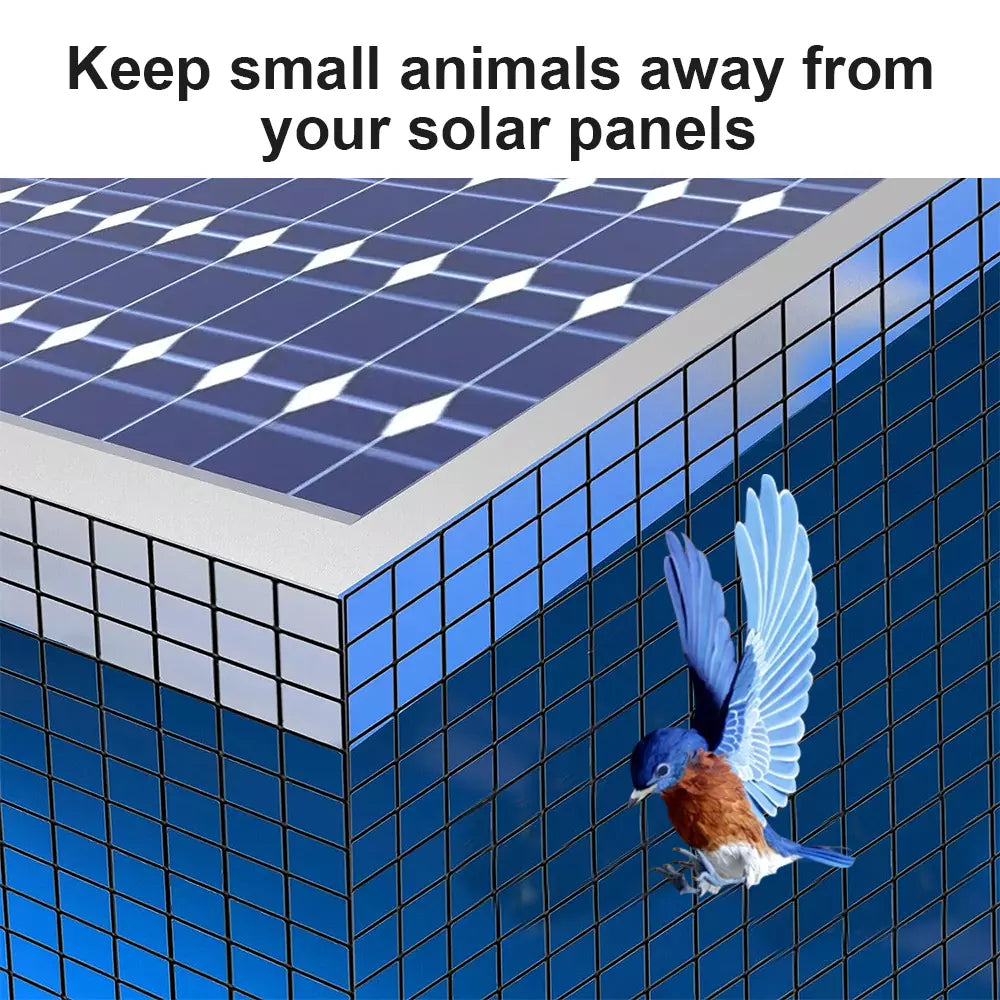 30m Solar Panel Bird Proofing KIT Stainless Steel Mesh /120 Aluminium Fasteners